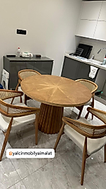 Güneş masa, hazeranlı Gazel sandalye takımı